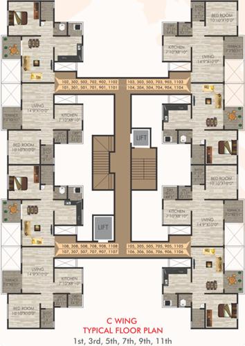 Images for Cluster Plan of Venture City Wing B And C