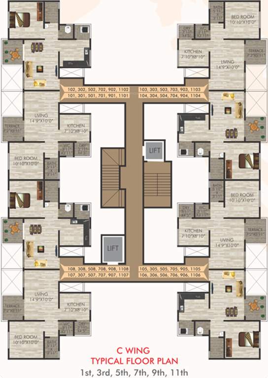 Images for Cluster Plan of Venture City Wing B And C