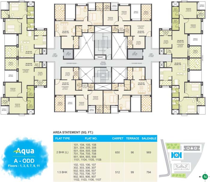 Images for Cluster Plan of Gokhale Mist Aqua A