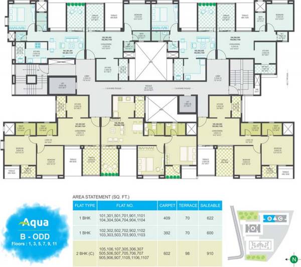 Images for Cluster Plan of Gokhale Mist Aqua