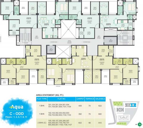 Images for Cluster Plan of Gokhale Mist Aqua
