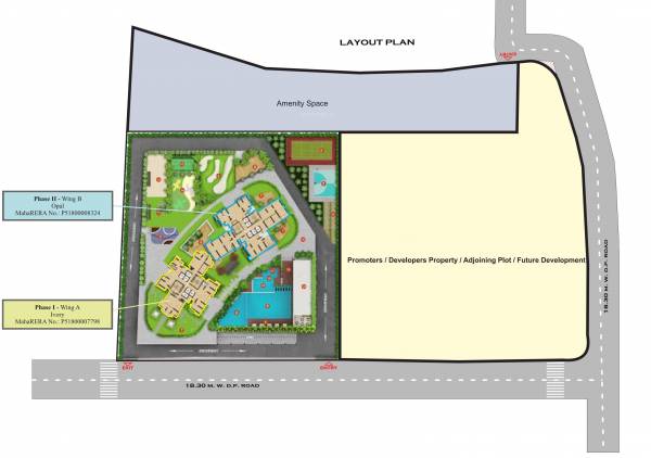 Images for Layout Plan of Rajesh White City Phase 2 Wing B
