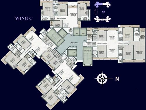 Images for Cluster Plan of Rajesh Raj Tattva Phase II Wing C and D