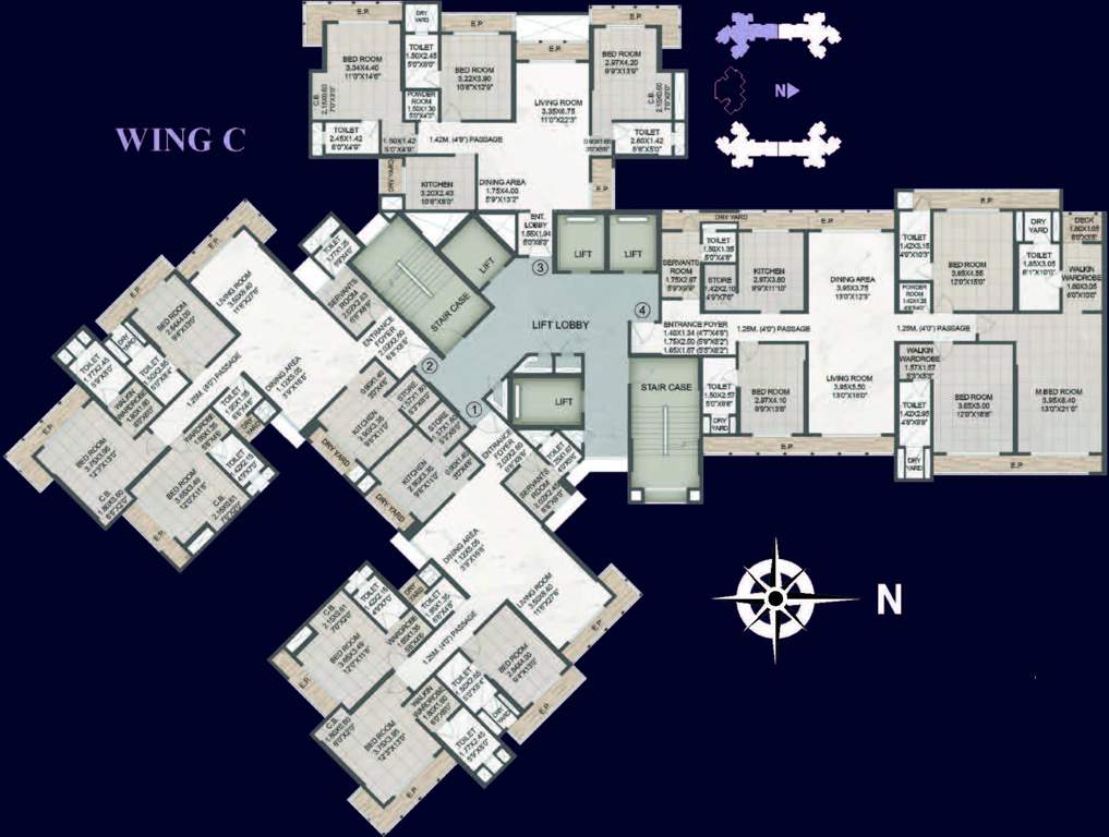 Images for Cluster Plan of Rajesh Raj Tattva Phase II Wing C and D