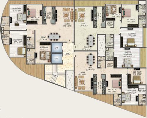  desai-oceanic Typical Floor Plan Of Desai Oceanic