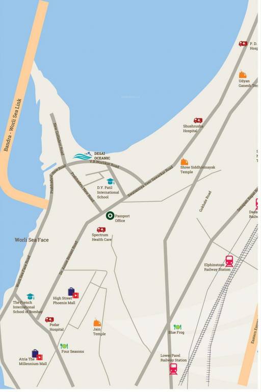  desai oceanic Location Plan