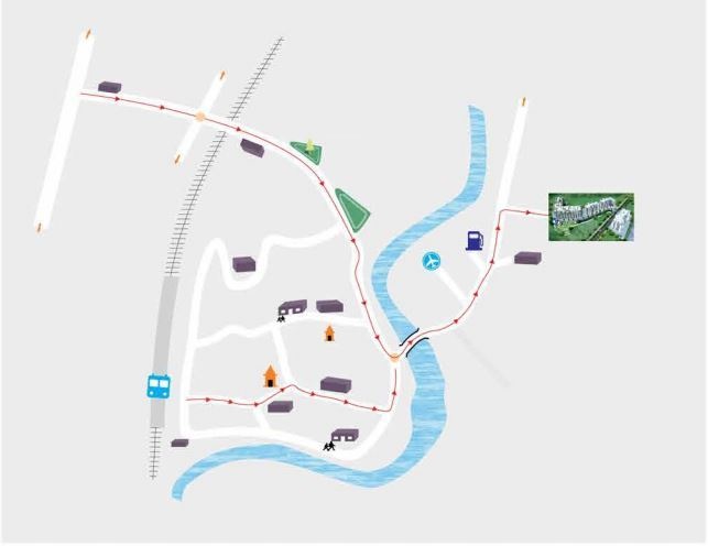  shreeji aura Location Plan