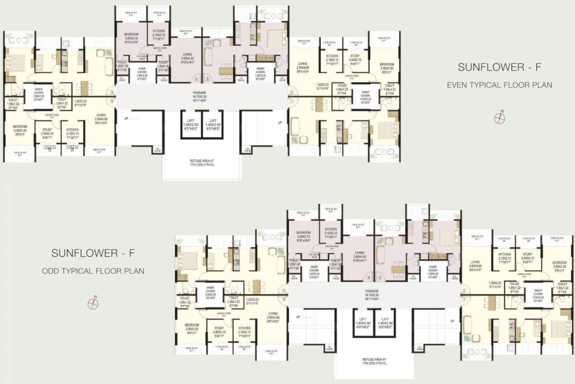  greens phase ii a Lotus A Bldg No 7 Cluster Plan