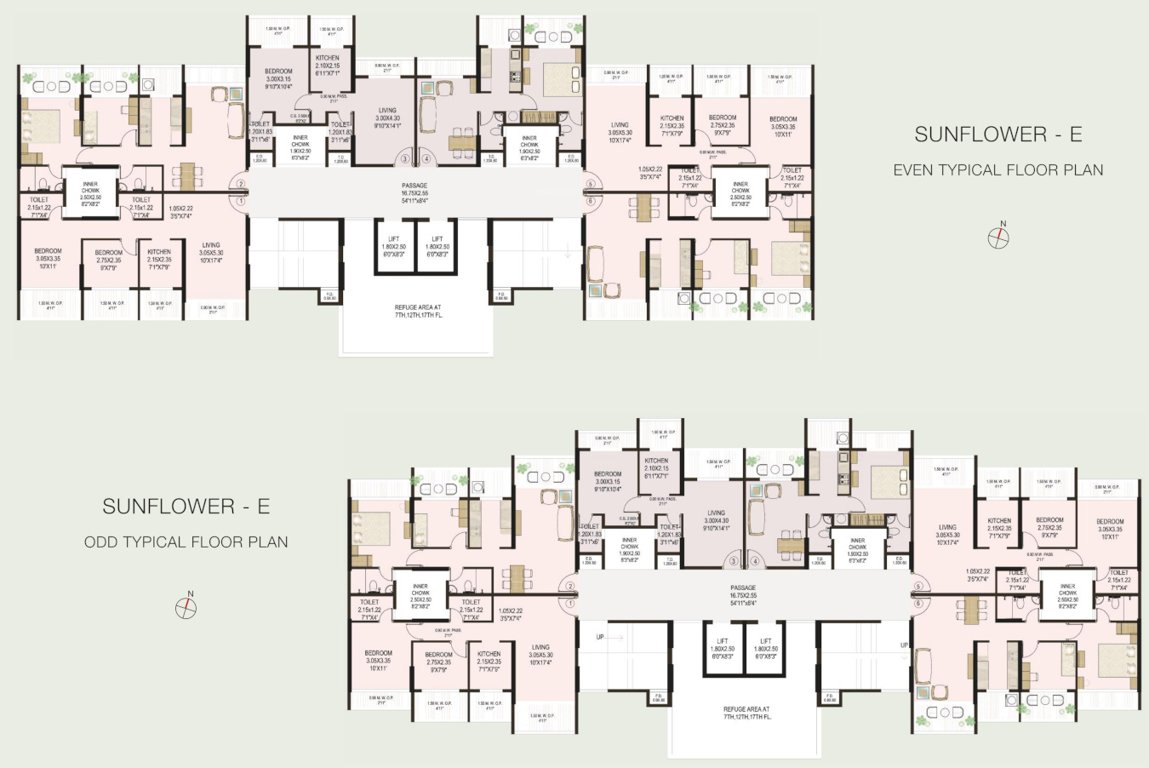 greens phase ii a Lotus A Bldg No 7 Cluster Plan