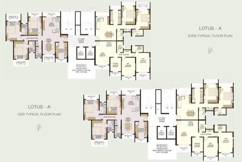  greens-phase-ii-a Lotus A Bldg No 7 Cluster Plan