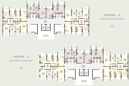  greens-phase-ii-a Lotus A Bldg No 7 Cluster Plan