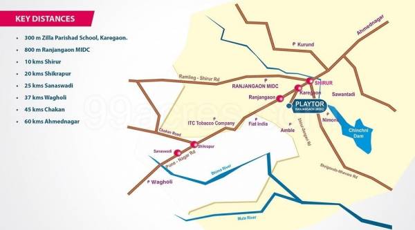  playtor-ranjangaon-phase-1 Location Plan