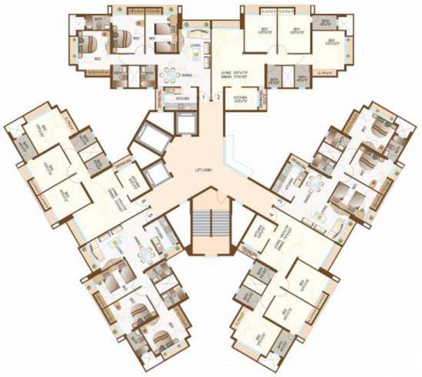 Images for Cluster Plan of Dynamix Parkwoods Building A1