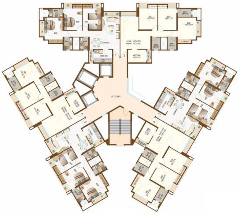 Images for Cluster Plan of Dynamix Parkwoods Building A1