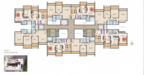  imperial-heights-phase-i-a-and-b-wing A Wing Typical Cluster Plan
