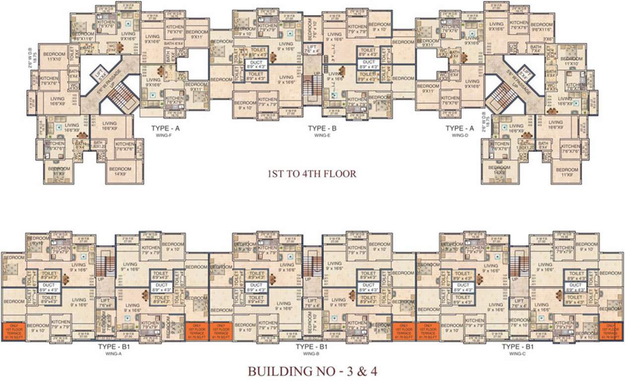 Images for Cluster Plan of S S Land Developers Namo Shivaasthu City Building No 4