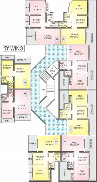 Images for Cluster Plan of Reliable Reliable Utkarsh C D Wing