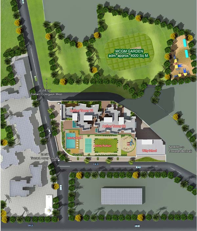  aether wing b2 phase 1a upto 20th floor Layout Plan