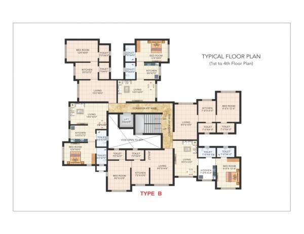  dream-city Building No 6 Cluster Plan