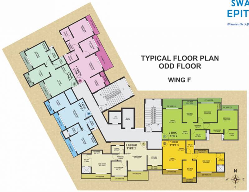 Images for Cluster Plan of Swastik Epitome Building 2 Phase I Ground To 7 Floors