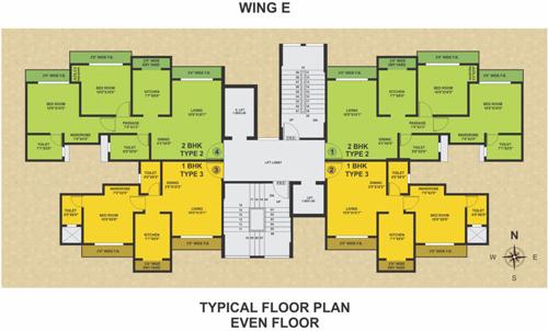 Images for Cluster Plan of Swastik Epitome Building 2 Phase II 8 To 14 Floors