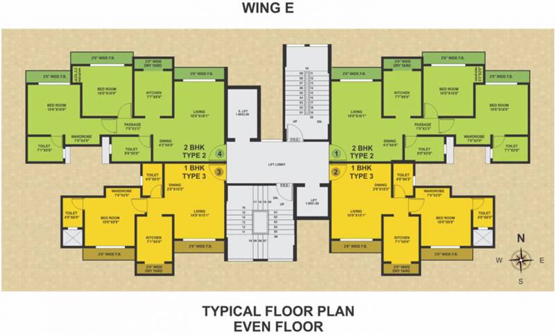 Images for Cluster Plan of Swastik Epitome Building 2 Phase III 15 To 21 Floors