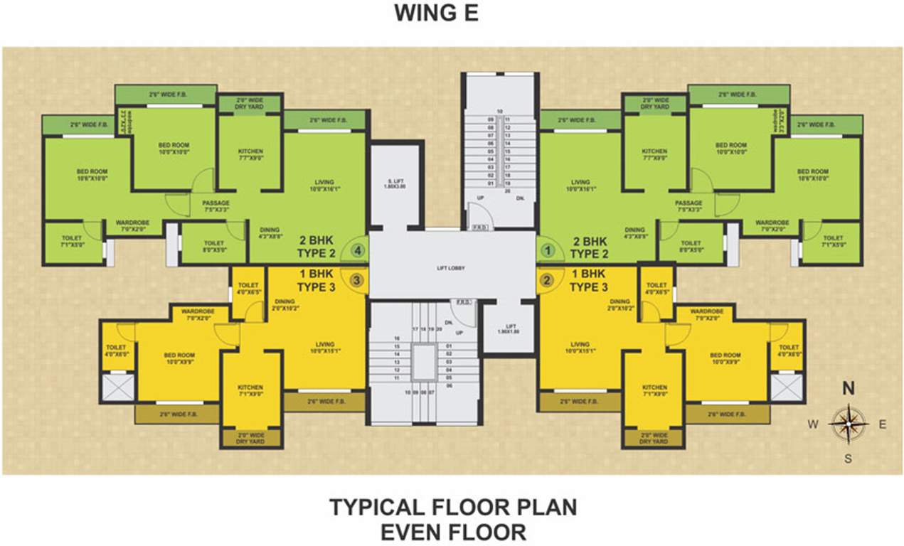 Images for Cluster Plan of Swastik Epitome Building 2 Phase III 15 To 21 Floors