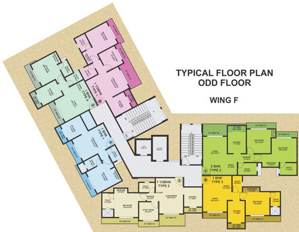 Images for Cluster Plan of Swastik Epitome Building 2 Phase III 15 To 21 Floors