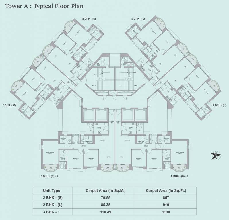  aveza phase 1 Tower A Cluster Plan