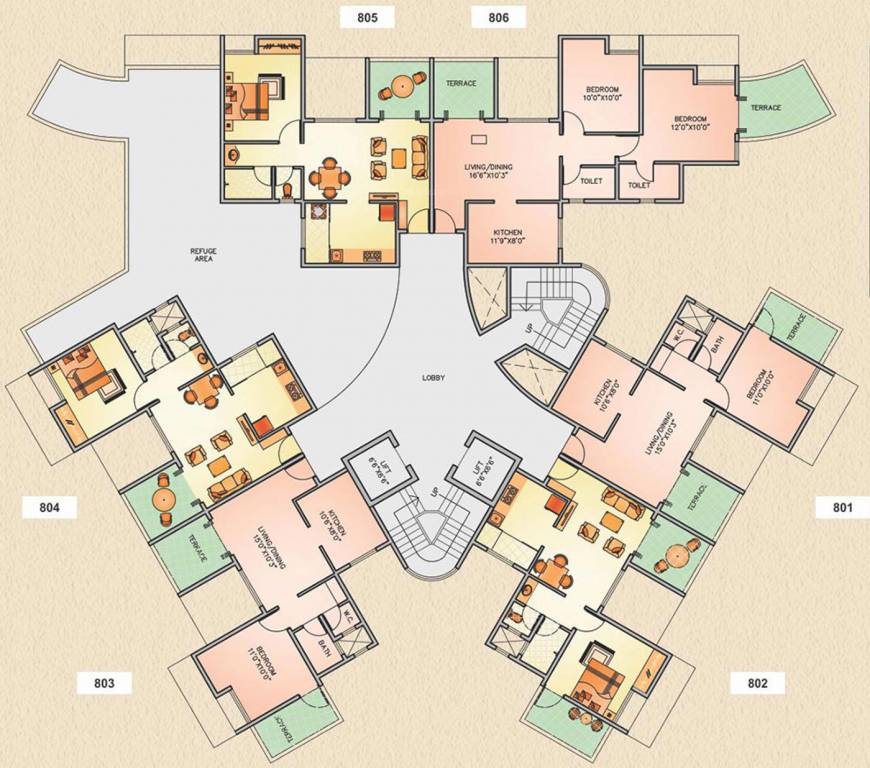 Images for Cluster Plan of Ikon Four Avenues Wing C And D
