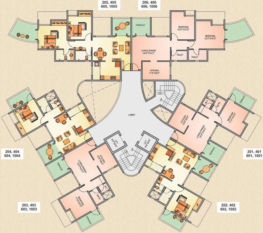 Images for Cluster Plan of Ikon Four Avenues Wing C And D