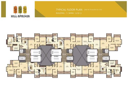  hill-spring Hill Springs Cluster Plan from 2nd to 7th Floor and 9th to 11th