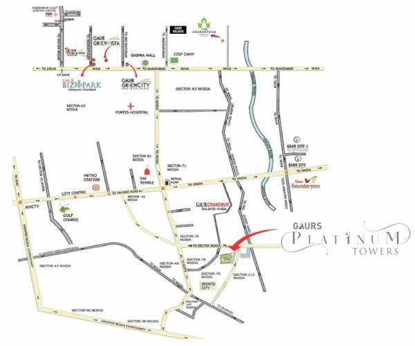 Images for Location Plan of Gaursons Gaurs Platinum Towers Images for Location Plan of Gaursons Gaurs Platinum Towers