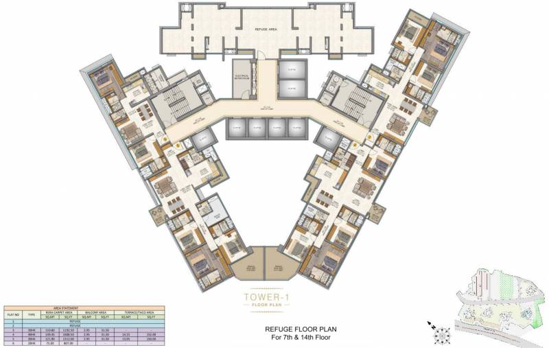 Images for Cluster Plan of Sheth Auris Serenity Tower 1