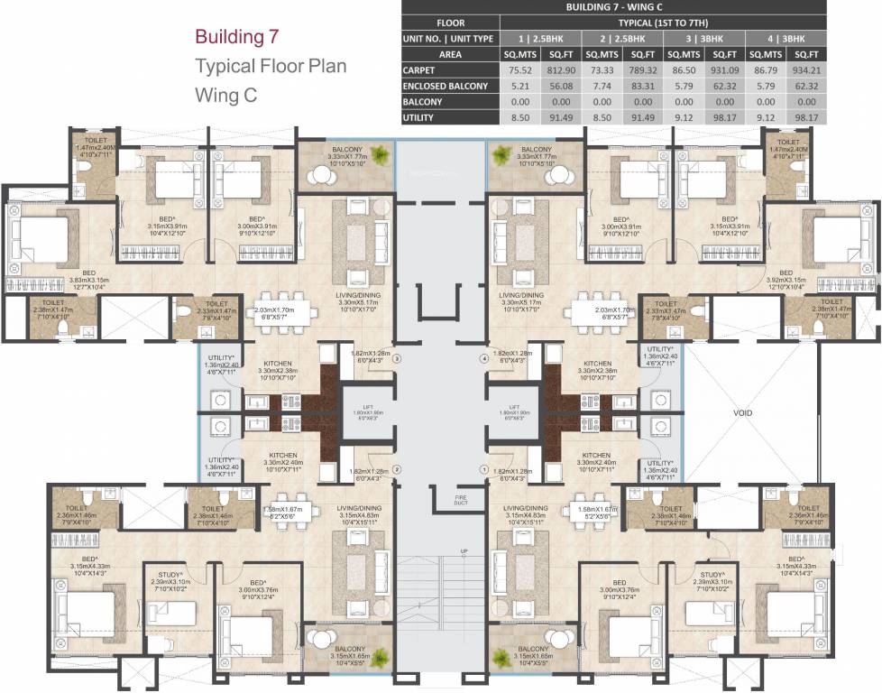 bloomdale building 07 Building 07 Cluster Plan