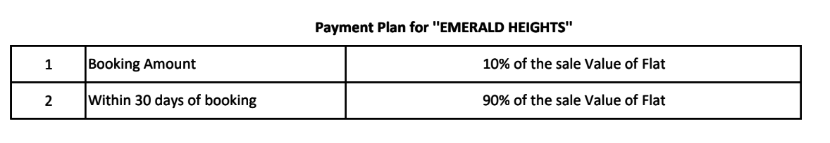 heights Construction Linked Payment (CLP) Payment Plan