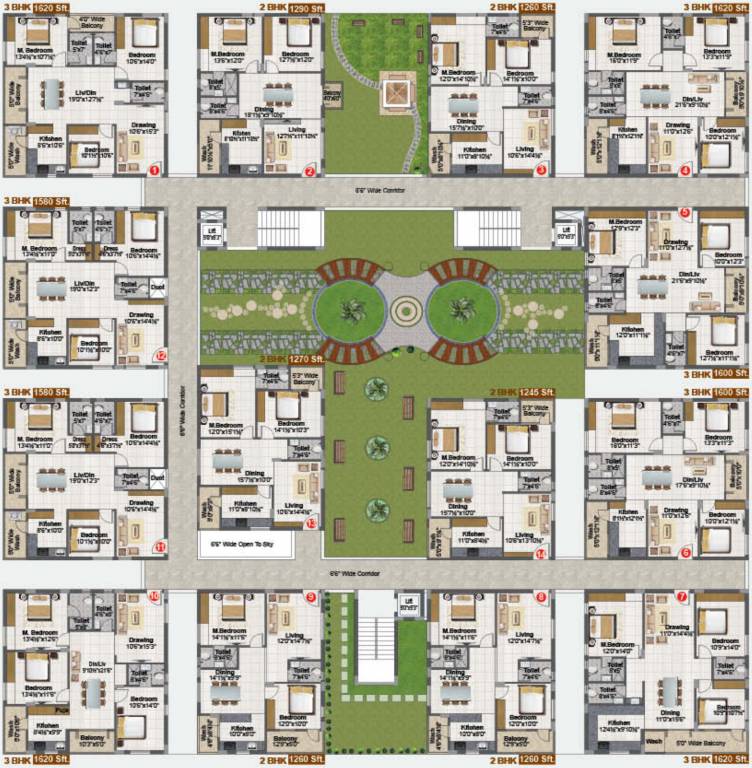 Images for Cluster Plan of  Amulya Heights