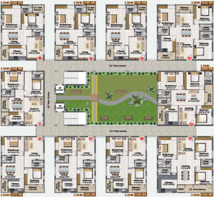 Images for Cluster Plan of  Amulya Heights