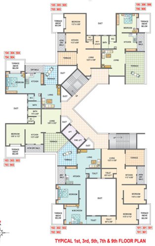 Images for Cluster Plan of Arun Sheth Balaji Paradise Building A And D