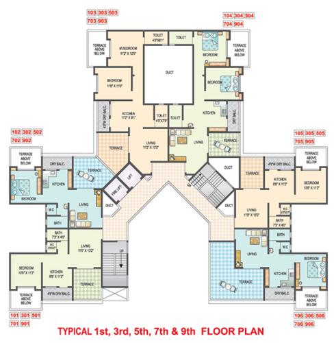 Images for Cluster Plan of Arun Sheth Balaji Paradise Building A And D