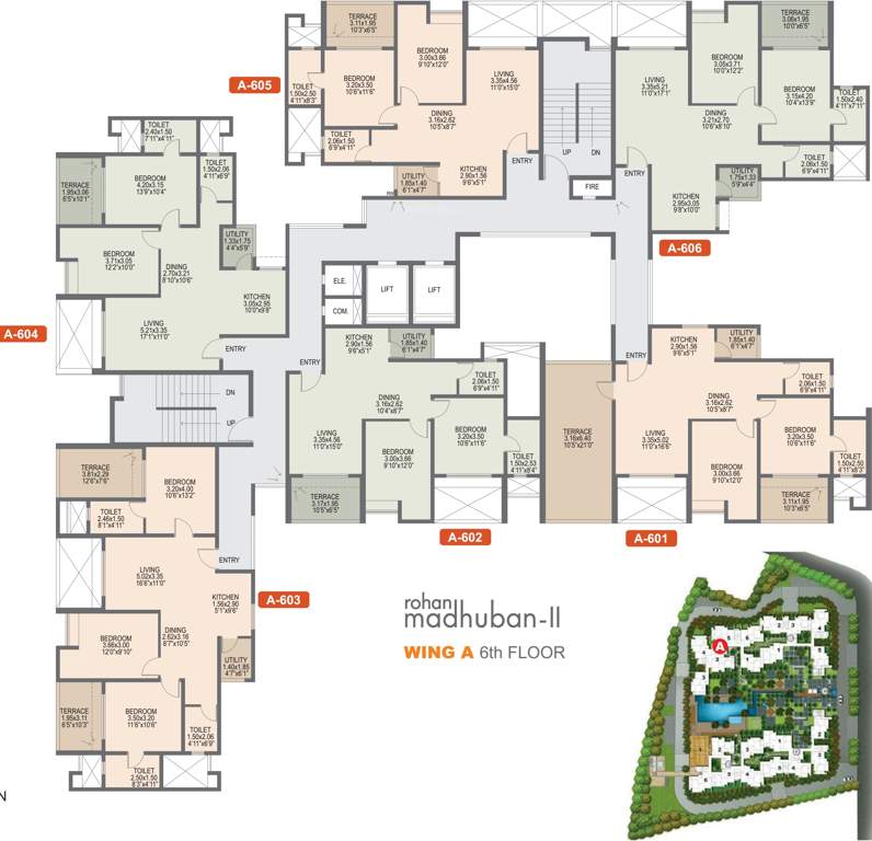 Images for Cluster Plan of Rohan Rohan Madhuban II Wings A B C