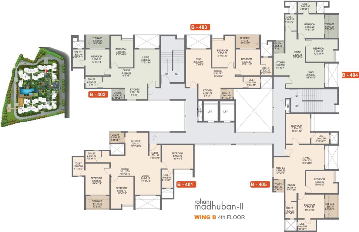 Images for Cluster Plan of Rohan Rohan Madhuban II Wings A B C