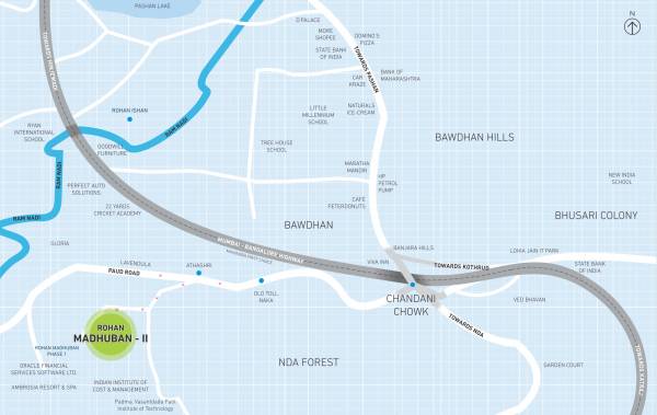 Images for Location Plan of Rohan Rohan Madhuban II Wings A B C