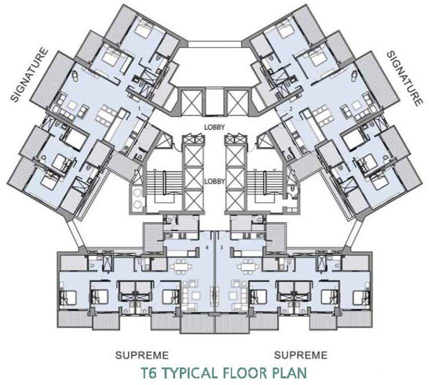 Images for Cluster Plan of L And T Crescent Bay T6