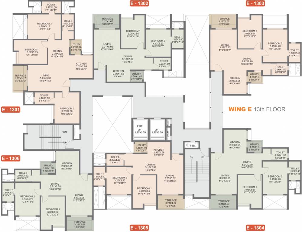 Images for Cluster Plan of Rohan Rohan Madhuban II Wings D E
