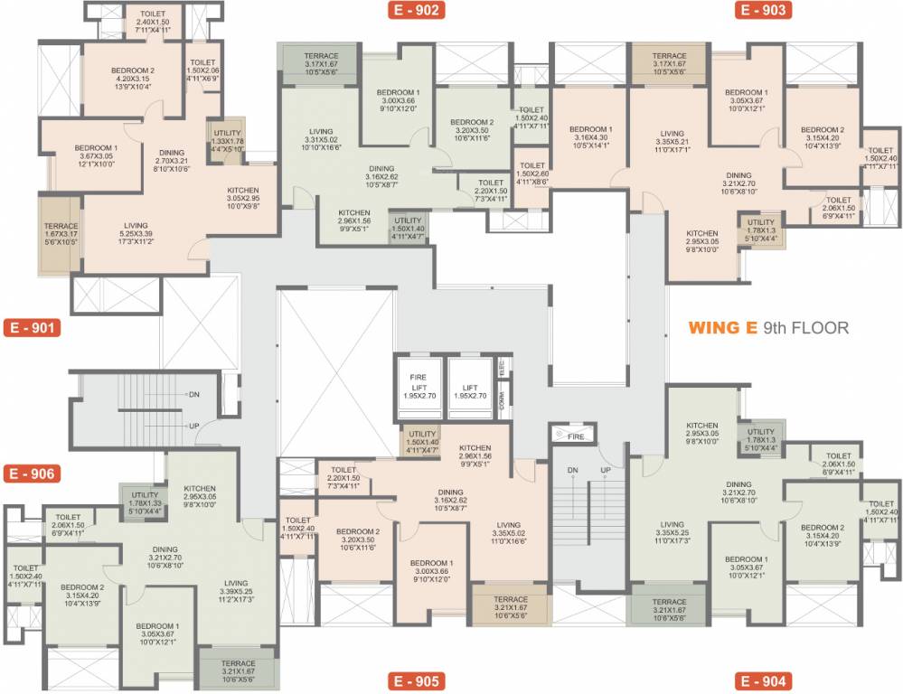 Images for Cluster Plan of Rohan Rohan Madhuban II Wings D E