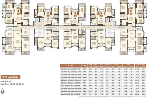  alpine Kul Ecoloch Phase 1 Tower 1 Society 1A Cluster Plan