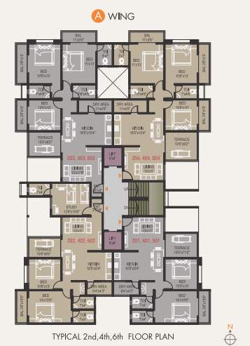 the courtyard phase i building e and c Building C Cluster Plan from 1st to 5th Floor