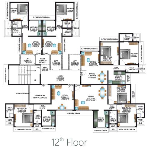 Images for Cluster Plan of Metro Gomes Apartment CHS