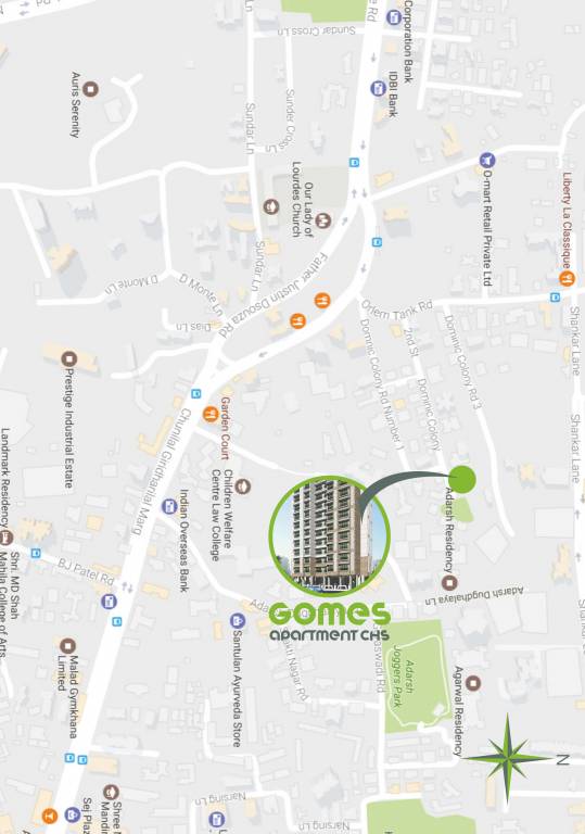 Images for Location Plan of Metro Gomes Apartment CHS